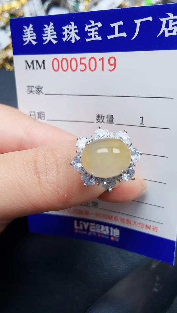 翡翠银S925镶嵌颈饰5019