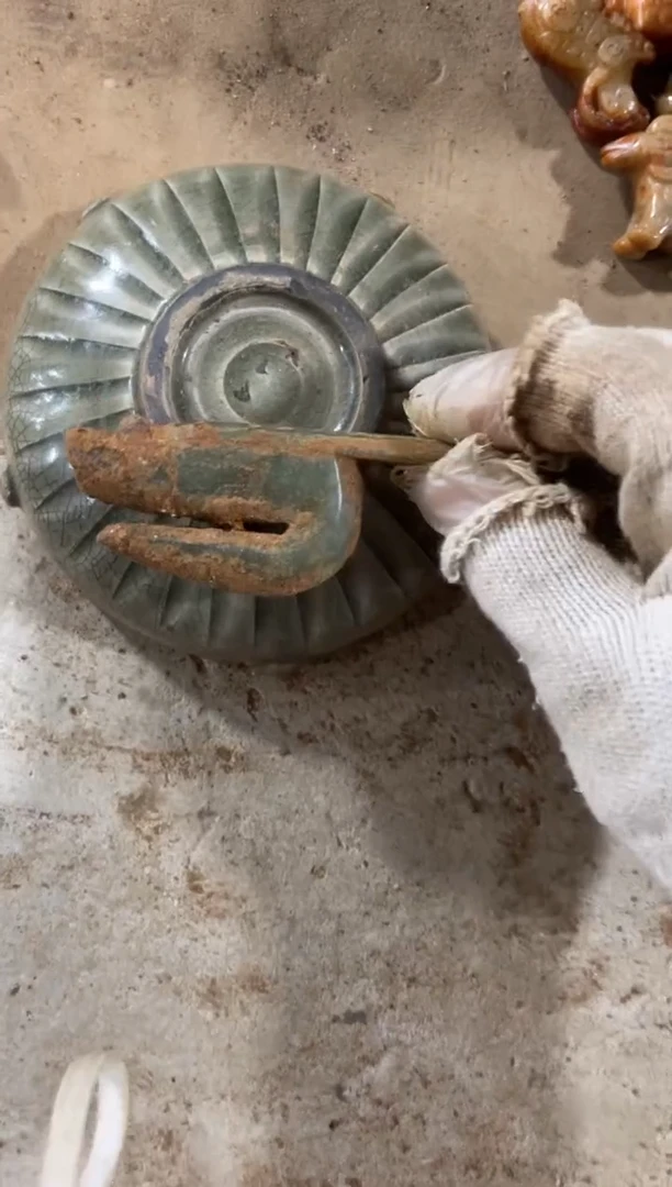 瓷片手工，手绘，陶瓷