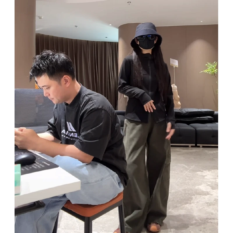 宿慕SUMU 女款工装裤9-15秋季2025新款百搭时尚休闲长裤32963