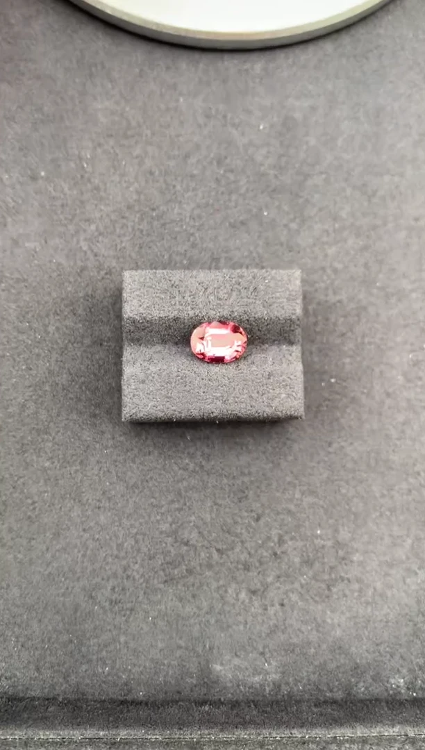 未镶嵌珠宝半成品碧玺1.9ct粉碧玺 定制 GE