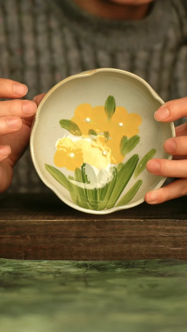 瓷器青诗集手工手绘瓷器