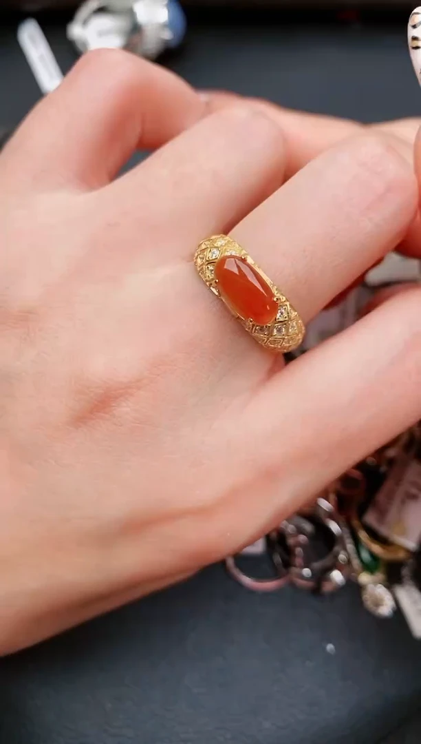 翡翠戒指银S925镶嵌....