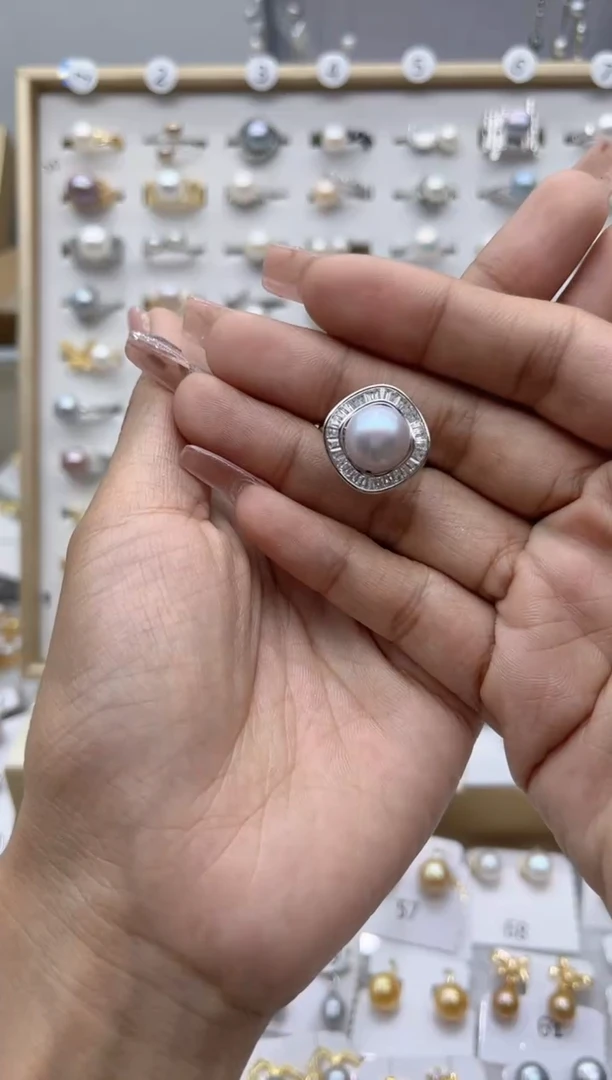 【闪购商品】淡水珍珠戒指合金0.0