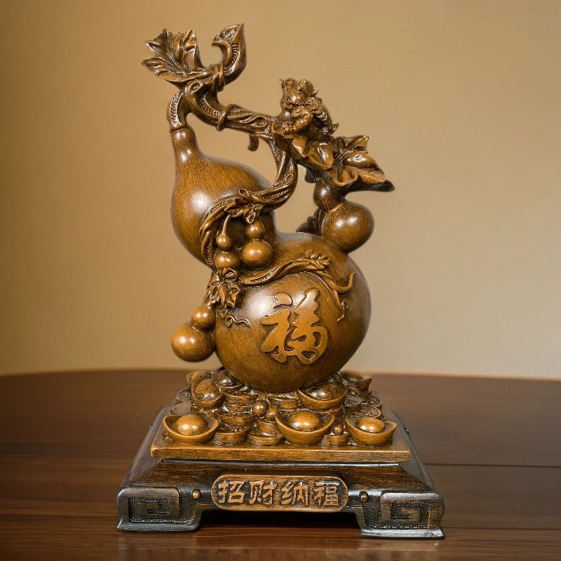 旺旺·【招财纳福】葫芦摆件客厅玄关酒柜新家乔迁电视柜装饰高端