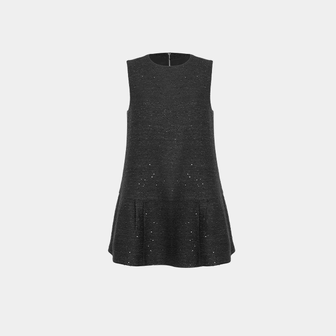 【山茶花-cx】绵羊毛 气质时尚百搭连衣裙BS6115-S3