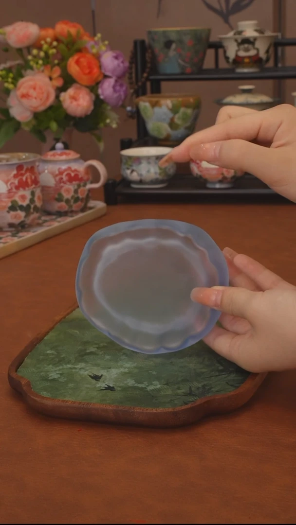 直播间福利 蓝色琉璃杯