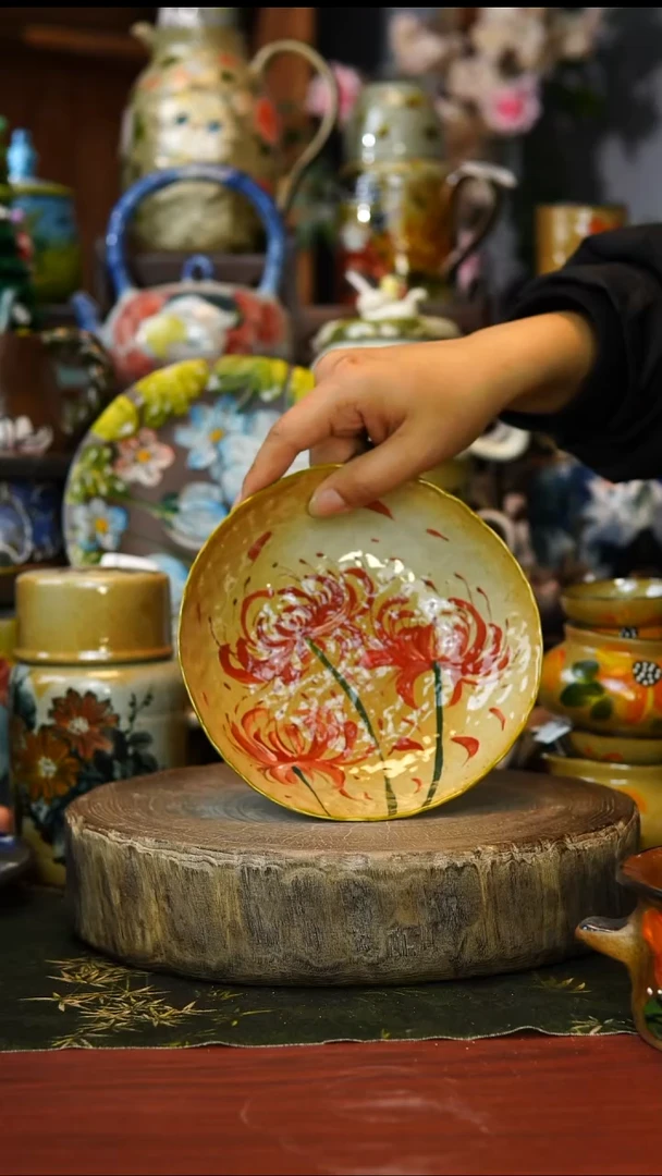 花瓶103景德镇手工釉下彩陶瓷