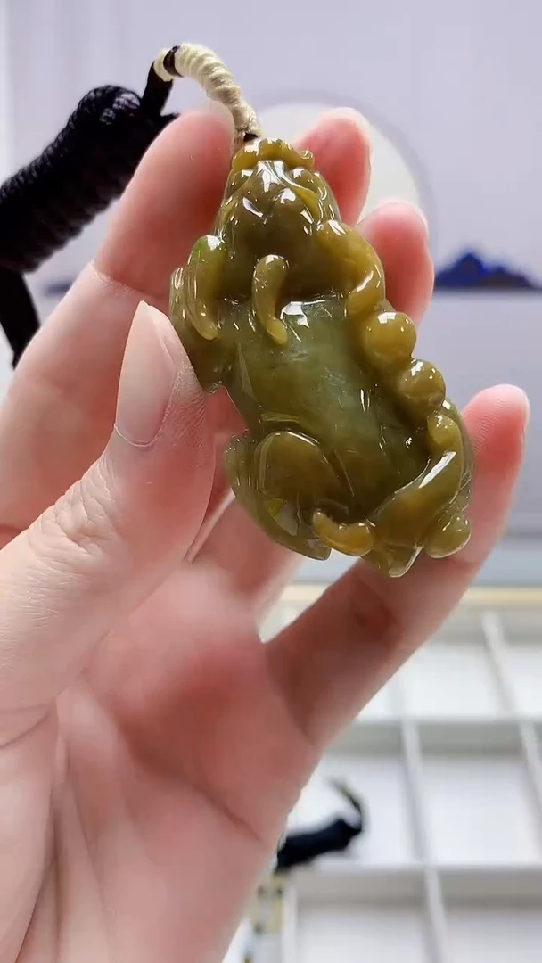 未镶嵌定制翡翠4898zm-毛货挂件119貔貅