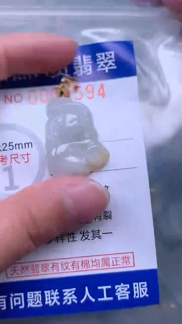 翡翠未镶嵌吊坠(不含链)1