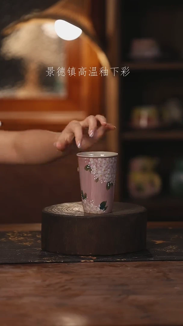 陶瓷景德镇高温釉下手绘陶瓷033