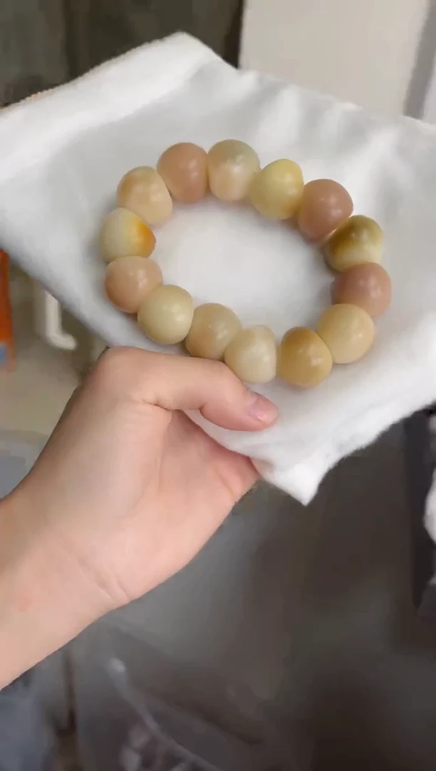 菩提根/象牙果手串干磨蒜瓣大肠19mm手串A53
