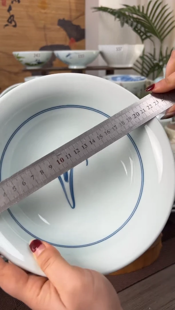 明舟谷*林微瑕福利山茶花9寸正德碗（8只装）