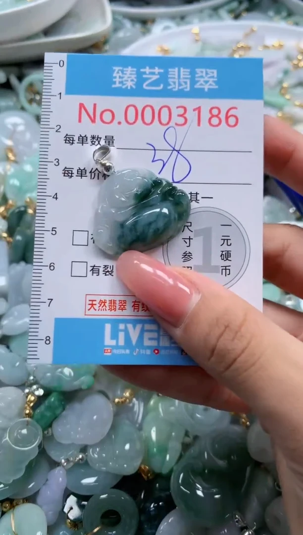 翡翠未镶嵌颈饰3186