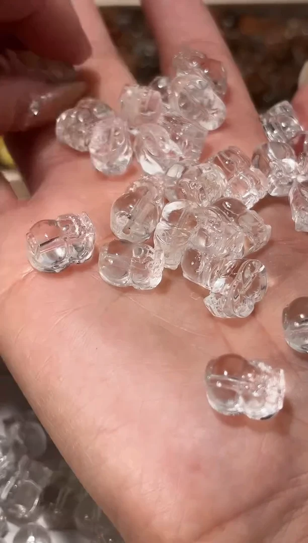 【闪购商品】水晶手串未镶嵌新款白水晶貔貅一个宽卡约10