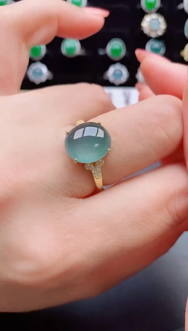 【闪购商品】翡翠戒指银S925镶嵌11111