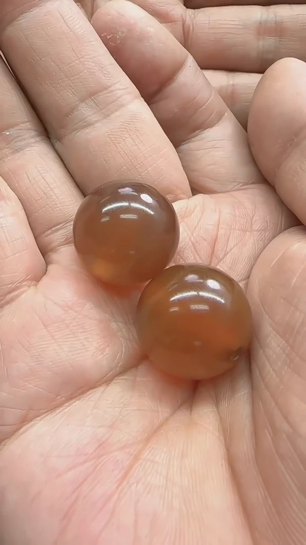 玛瑙/玉髓颈饰未镶嵌两颗配珠  20