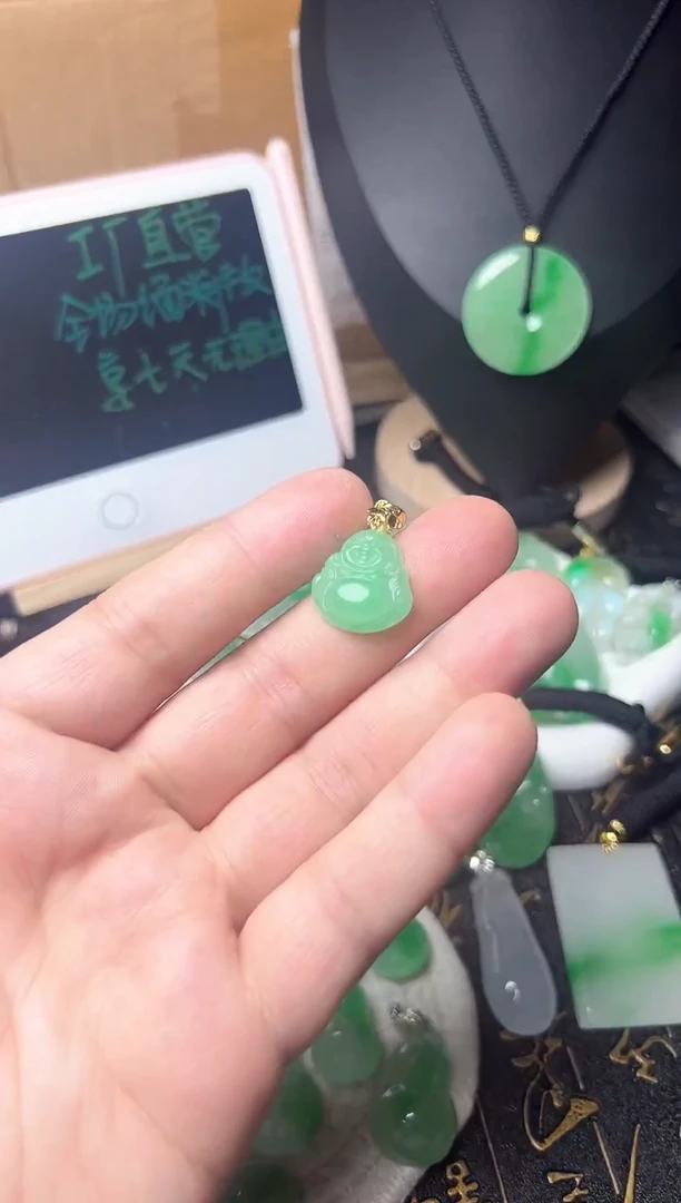颈饰未镶嵌翡翠所见即所得，一图一物