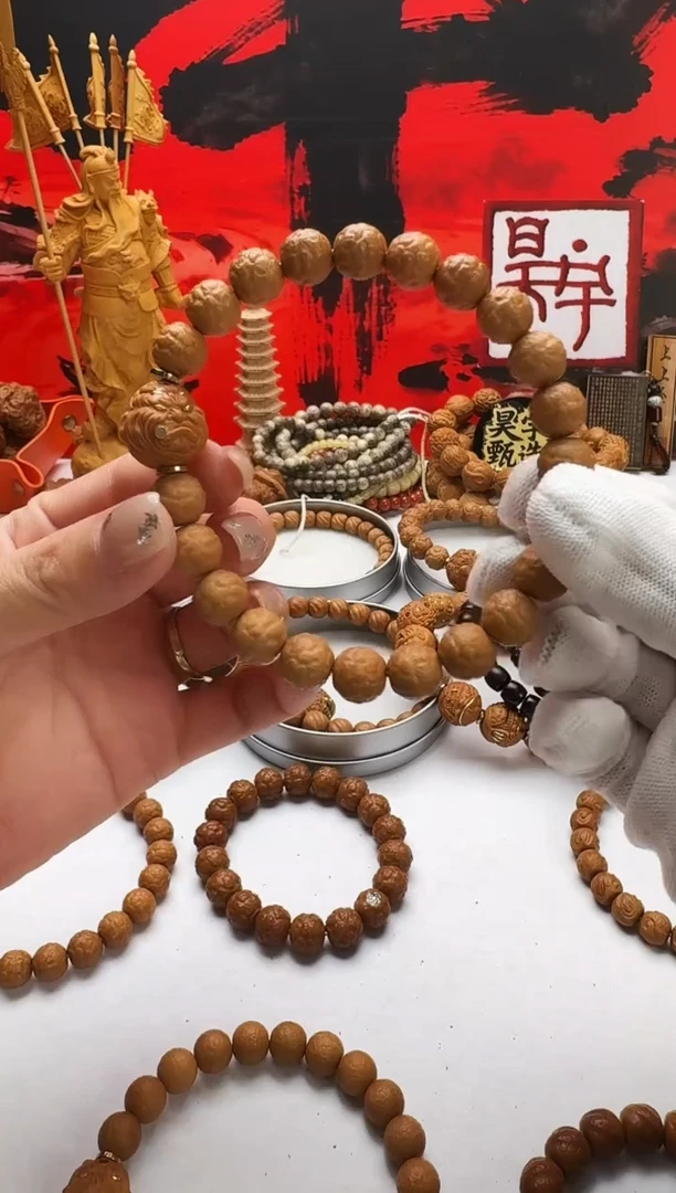 手串猴头核桃舍利手工送单颗镶嵌