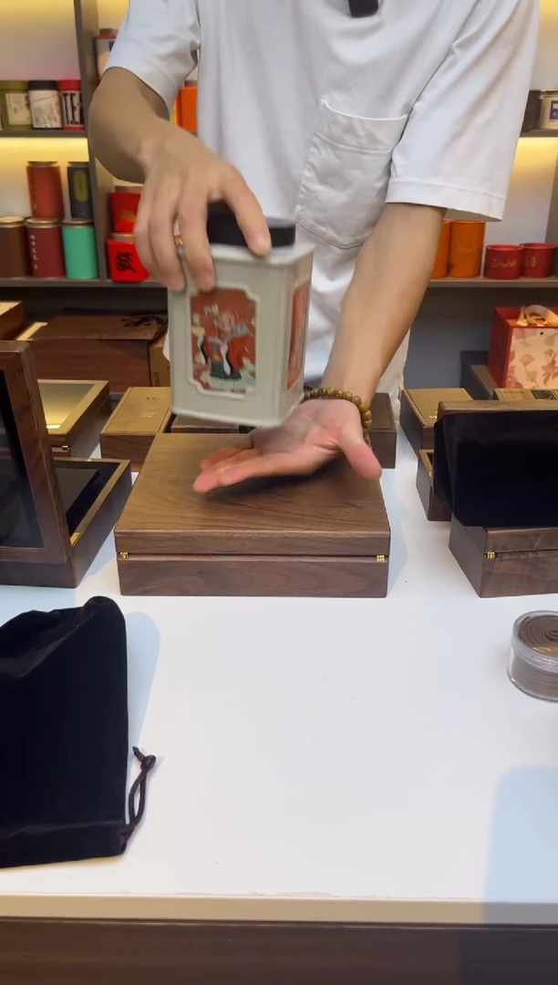 紫砂茶叶罐茶叶罐四方罐