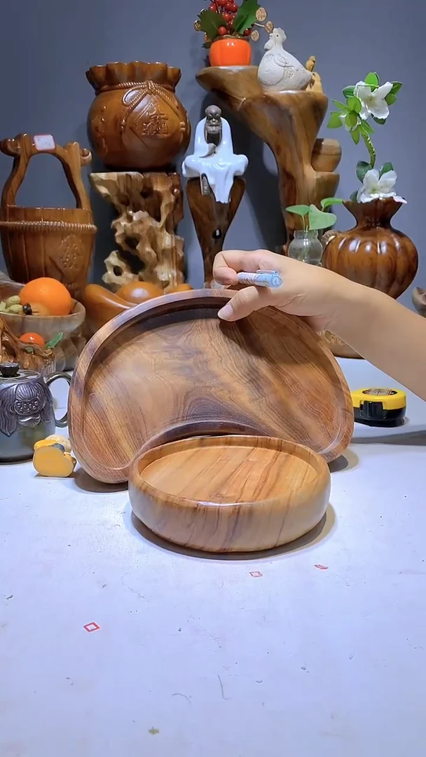 香樟木A17圆盘15*4+月牙25*18*5