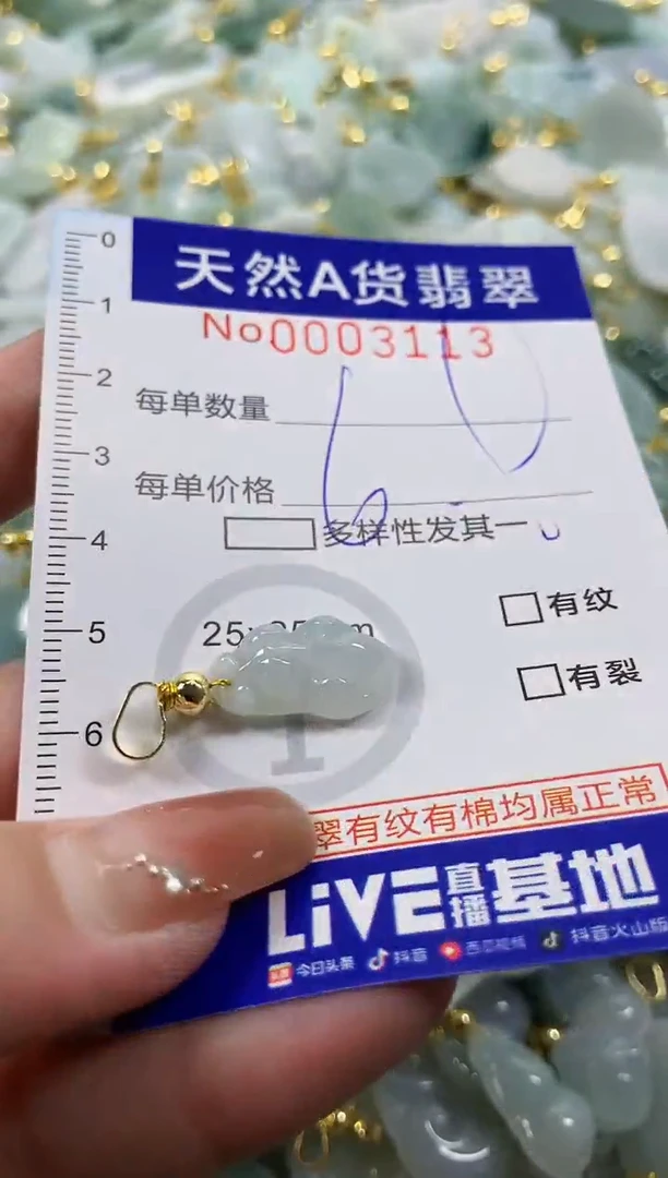 颈饰未镶嵌翡翠天然A货翡翠