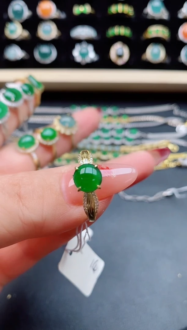 【闪购商品】翡翠戒指银S925镶嵌5080550