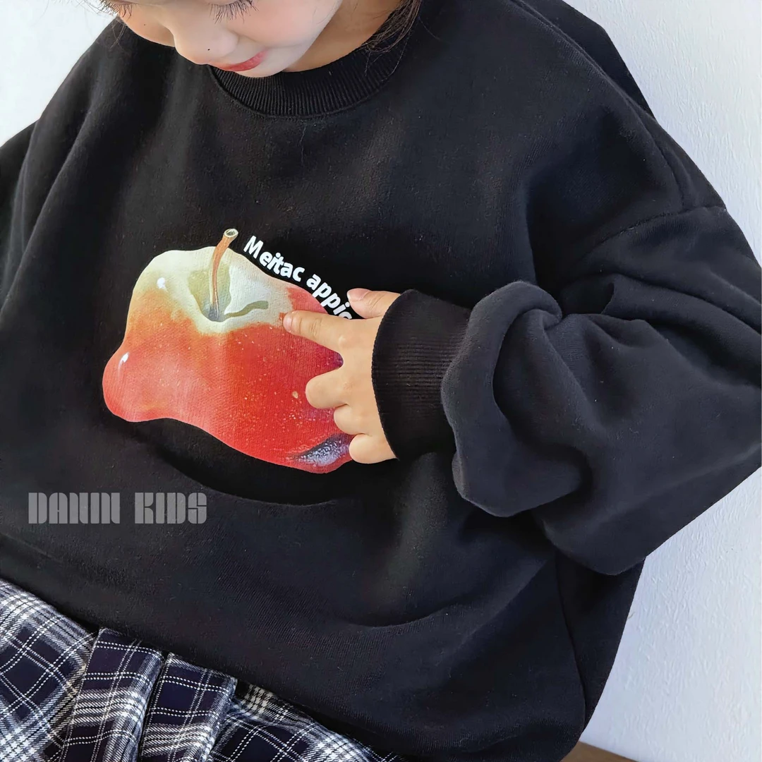 嗒囜【贴肤单穿】云朵触感60支精梳棉女童秋季印花长袖卫衣宽松上衣