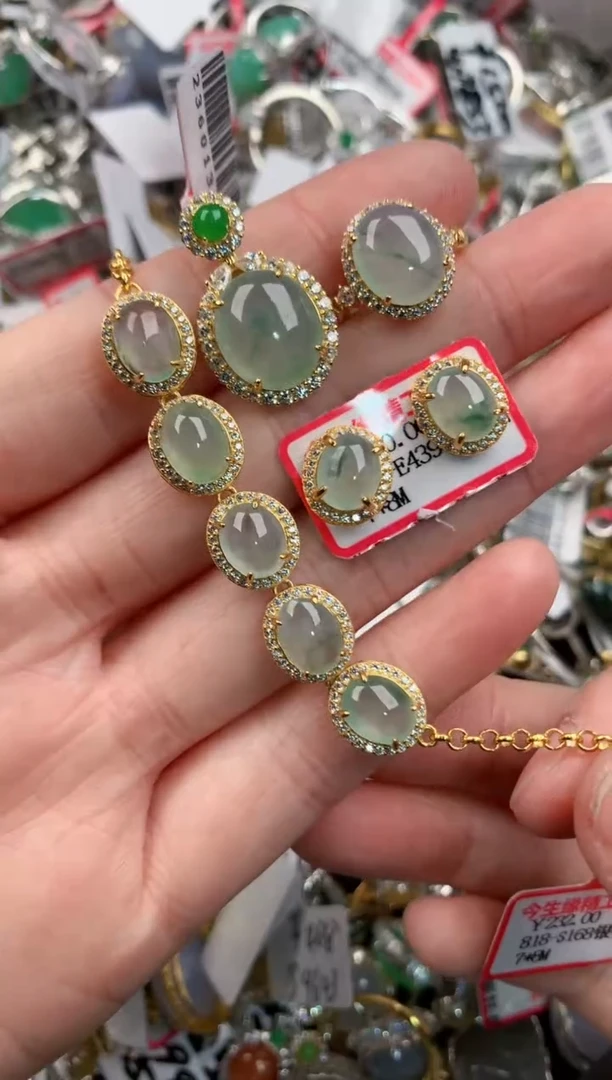 银S925镶嵌戒指翡翠3333                  1