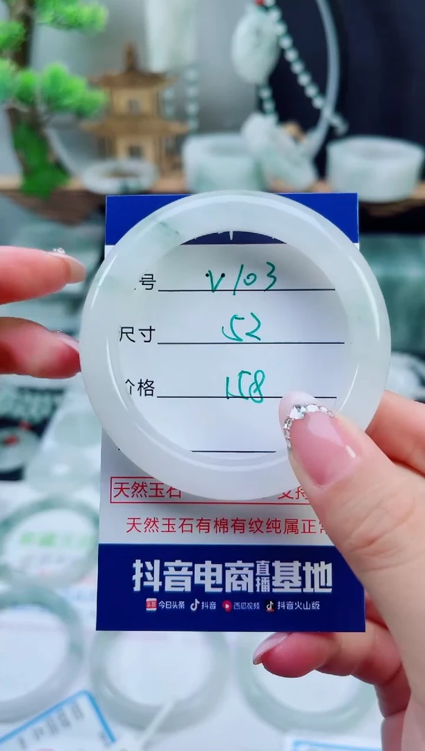未镶嵌手镯石英质玉（天山翠）103