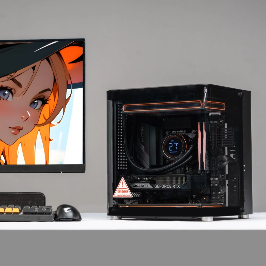 全店3期免息/乔思伯TK-1黑9600x/14600KF/5060TI电脑主机整机台式