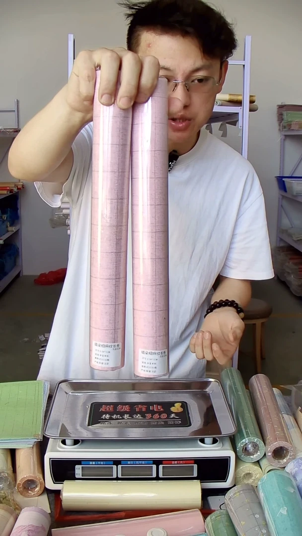 3.0方格蜡染麻纹长卷34*10m共两卷