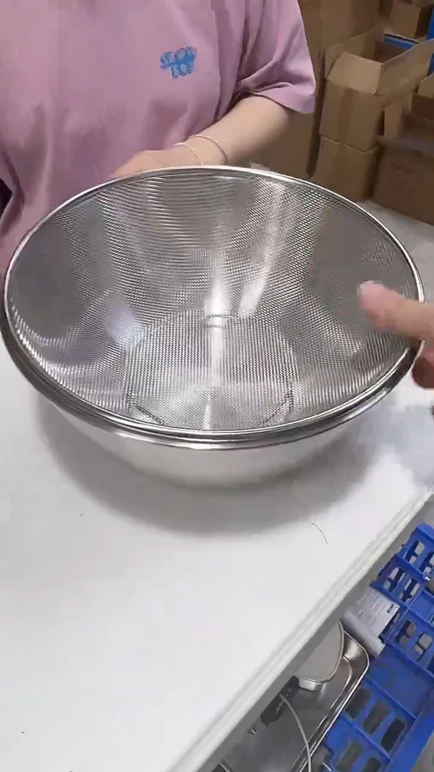 瓷片25cm不锈钢洗蔬果盆