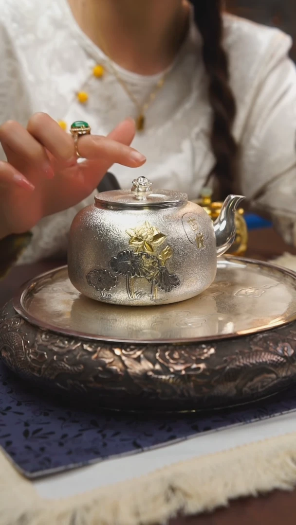 古悦足银999煮茶器