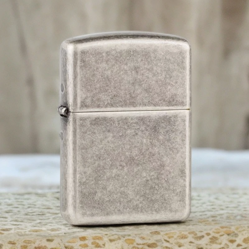 zippo打火机正品古银盔甲光板DYJ1