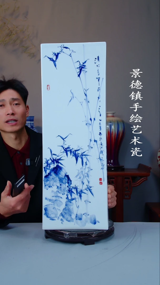 摆件陶瓷景德镇手工手绘陶瓷摆件41