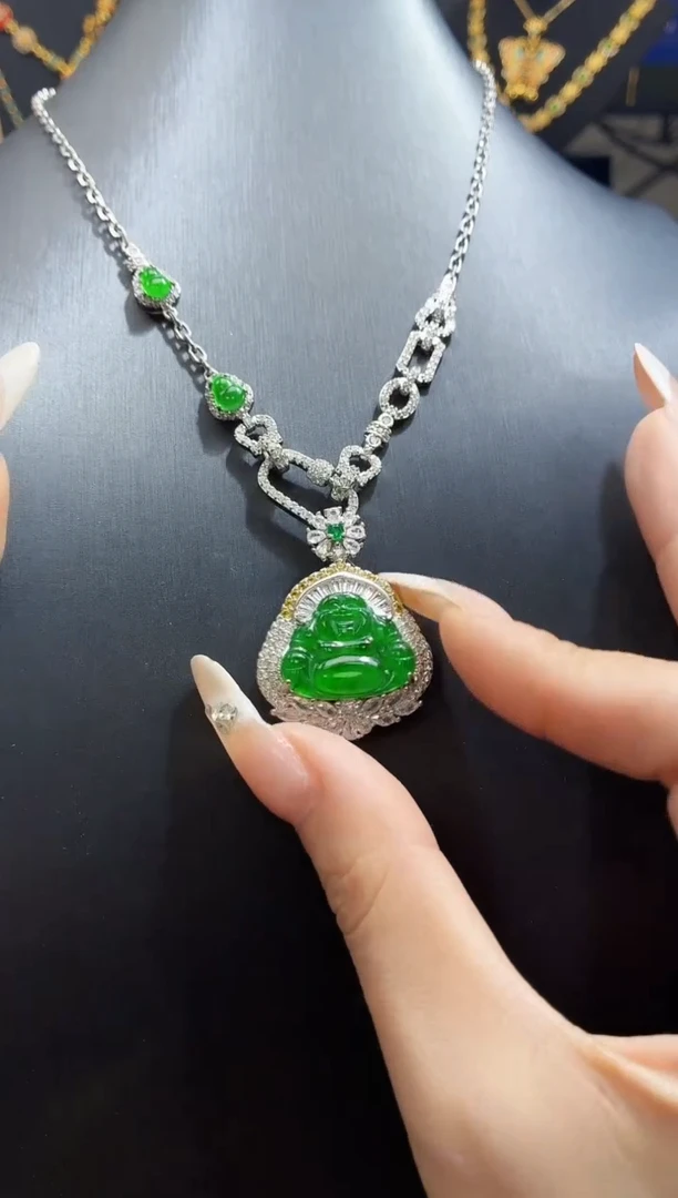 翡翠未镶嵌吊坠(不含链)天然翡翠a货 多样性发其一