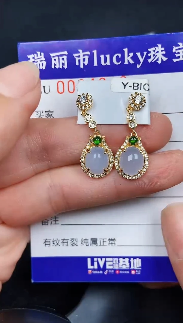 翡翠银S925镶嵌颈饰4949