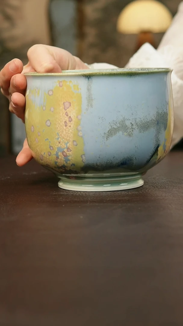 景德镇陶瓷杯碗柴烧多人