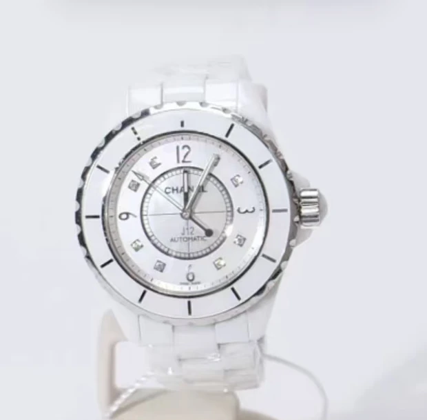 99新 Chanel/香奈儿 【佳娴专属】J12机械白色陶瓷 38盘jx