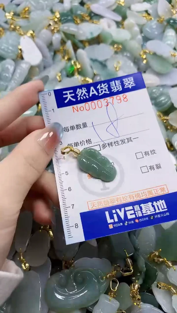 颈饰未镶嵌翡翠纯天然a货翡翠