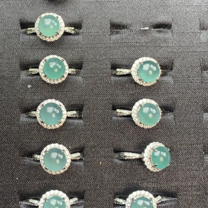 【大东哥推荐】翡翠蛋面戒指|562301|多样性发一件|实物为准