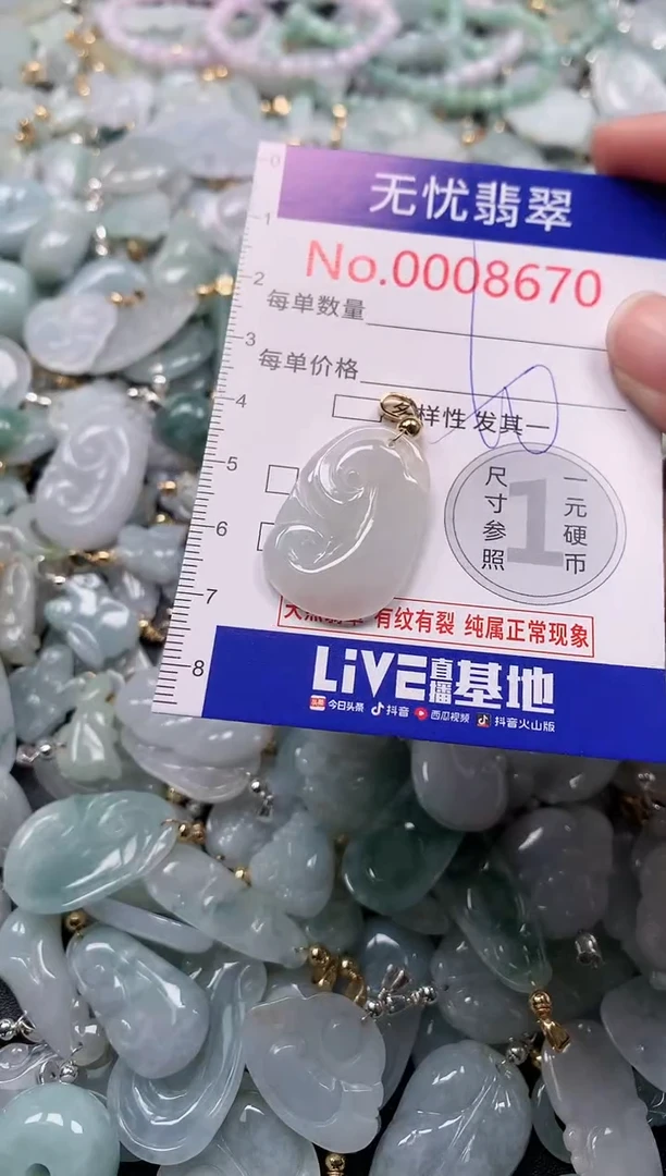 吊坠(不含链)未镶嵌翡翠8670