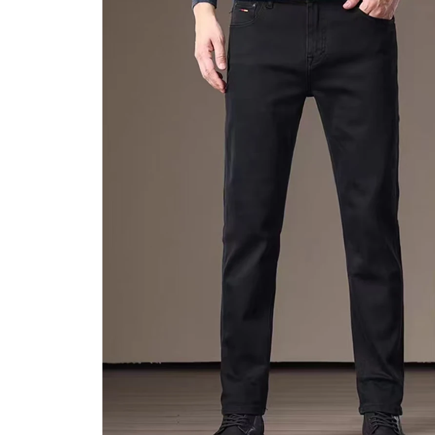 856男士冬季加绒牛仔裤-A517