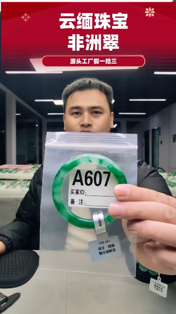 未镶嵌手镯石英质玉（非洲翠）57圈口A607