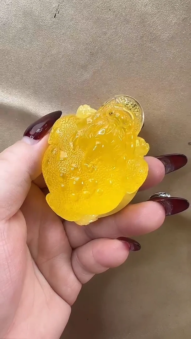 琥珀颈饰未镶嵌吊坠