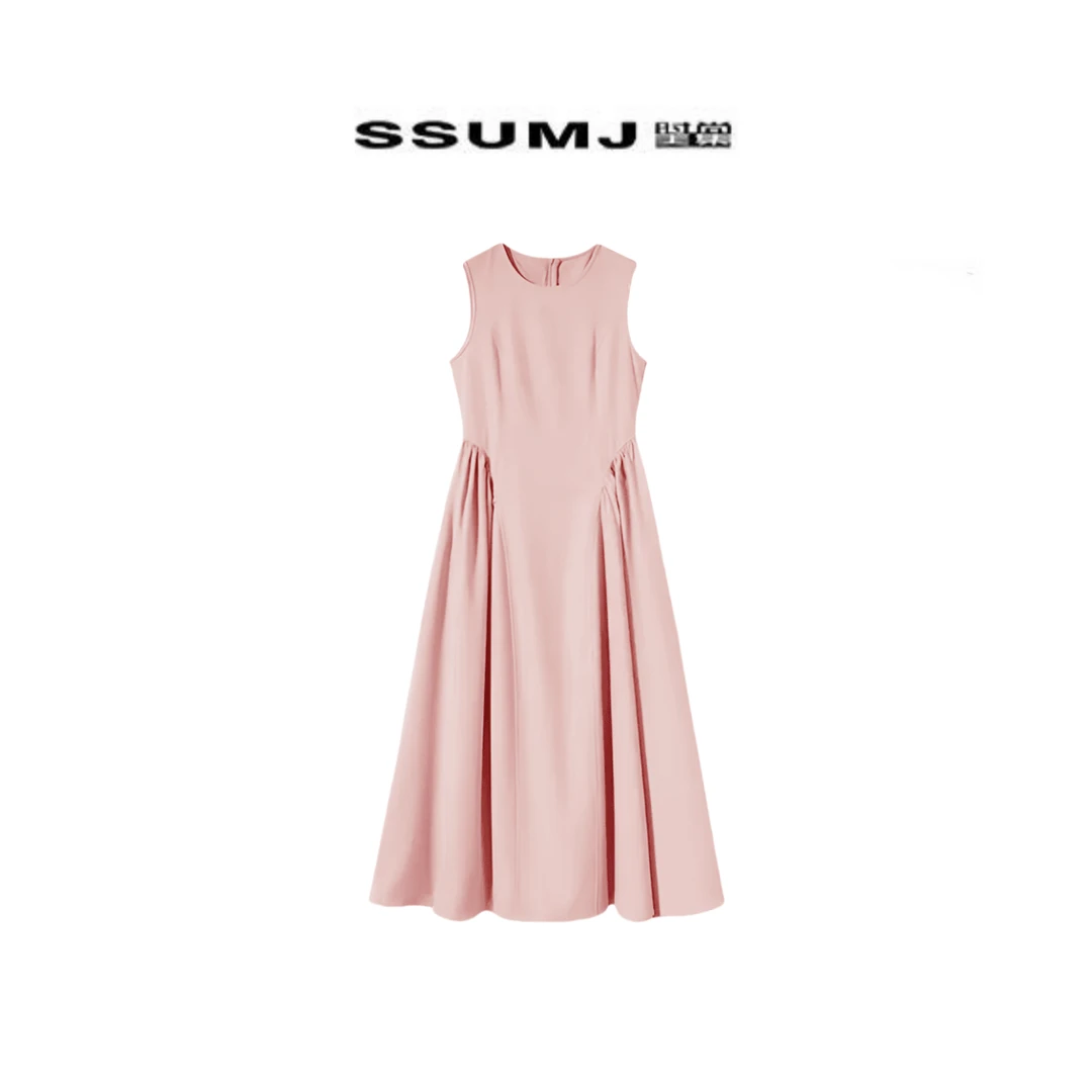 法式抽皱收腰气质轻奢温柔系连衣裙  L9171