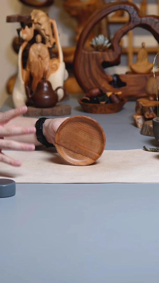 香樟木香樟木高脚盘B6915