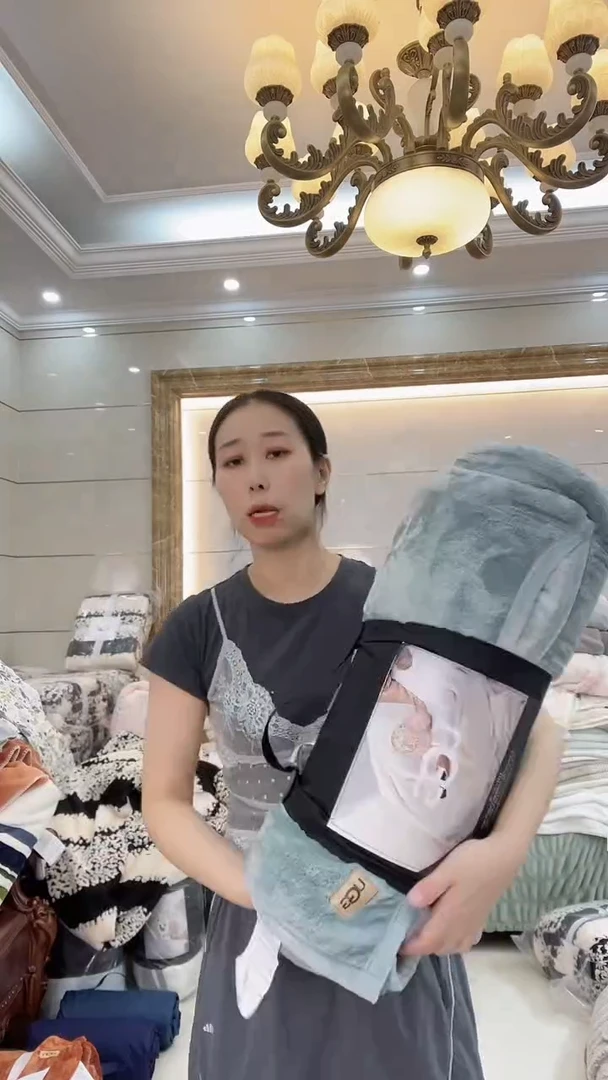 水貂毛200*230大GUU雾霾蓝