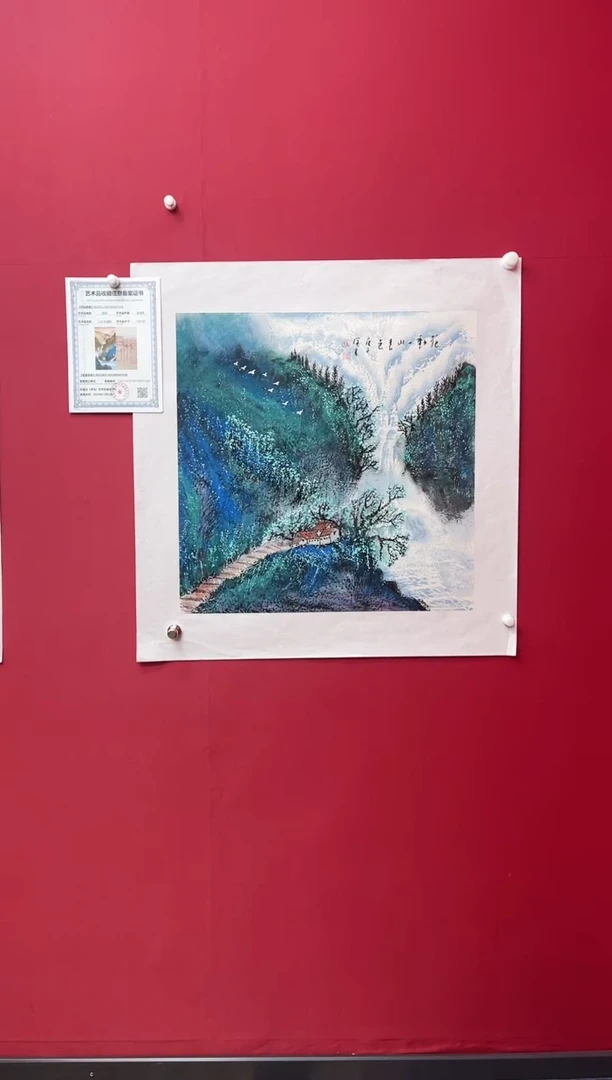 【闪购商品】国画吴-斗方山水/无框W