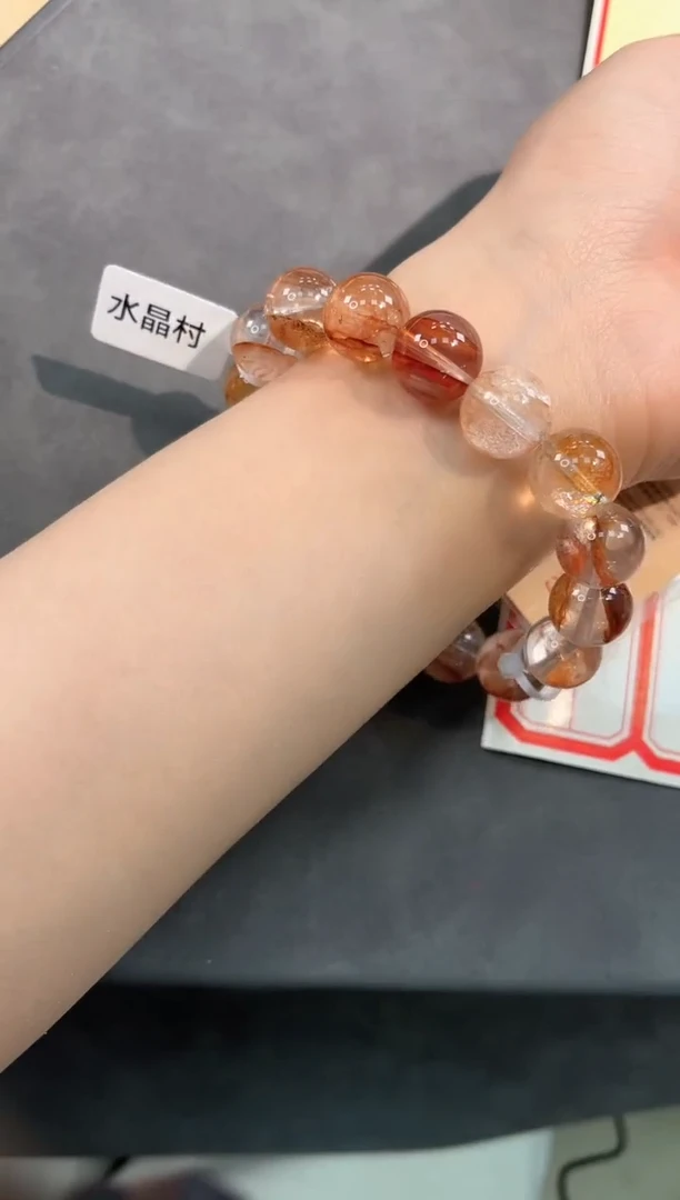 【闪购商品】水晶手链未镶嵌120号锦鲤胶花单圈13mm